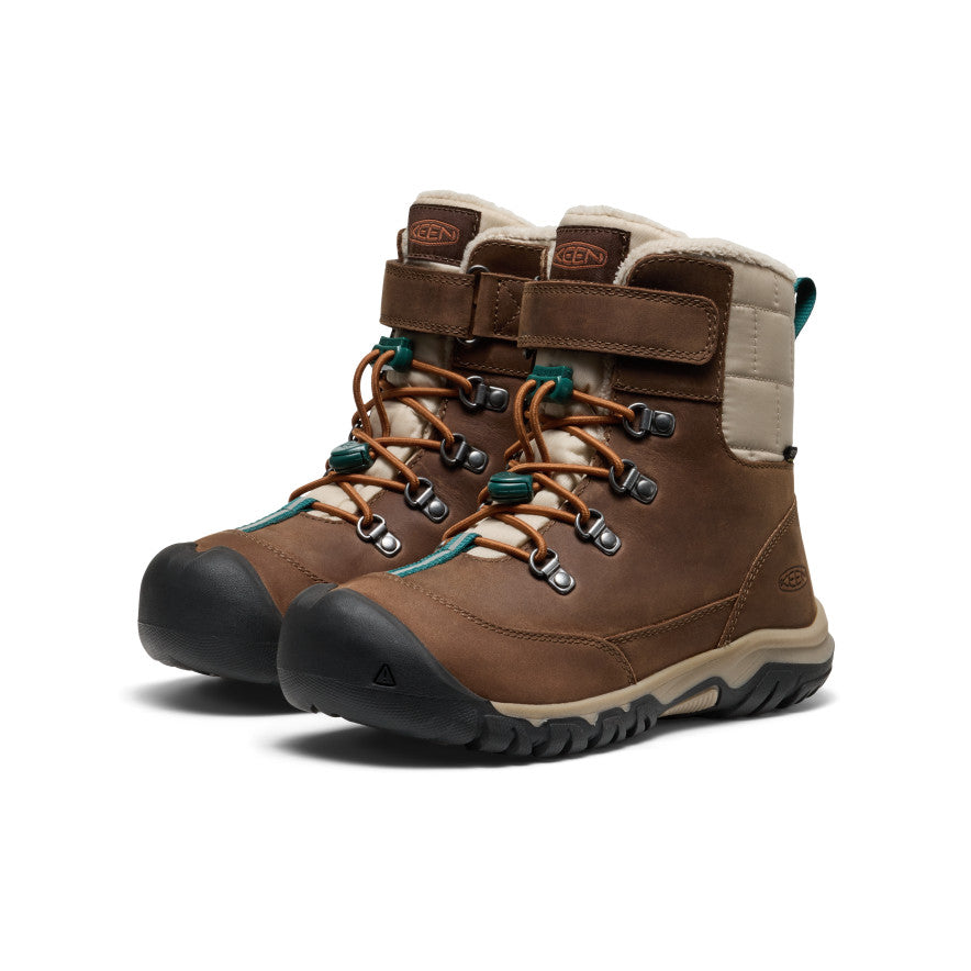 Kids' Kanibou Waterproof Winter Boot Dark Earth/Roasted Pecan - Image 2