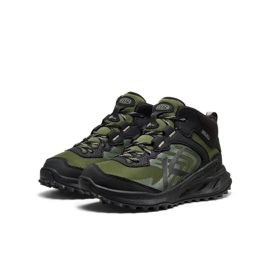 Kids' Zionic Waterproof Boot Black/Bronze Green - Image 2