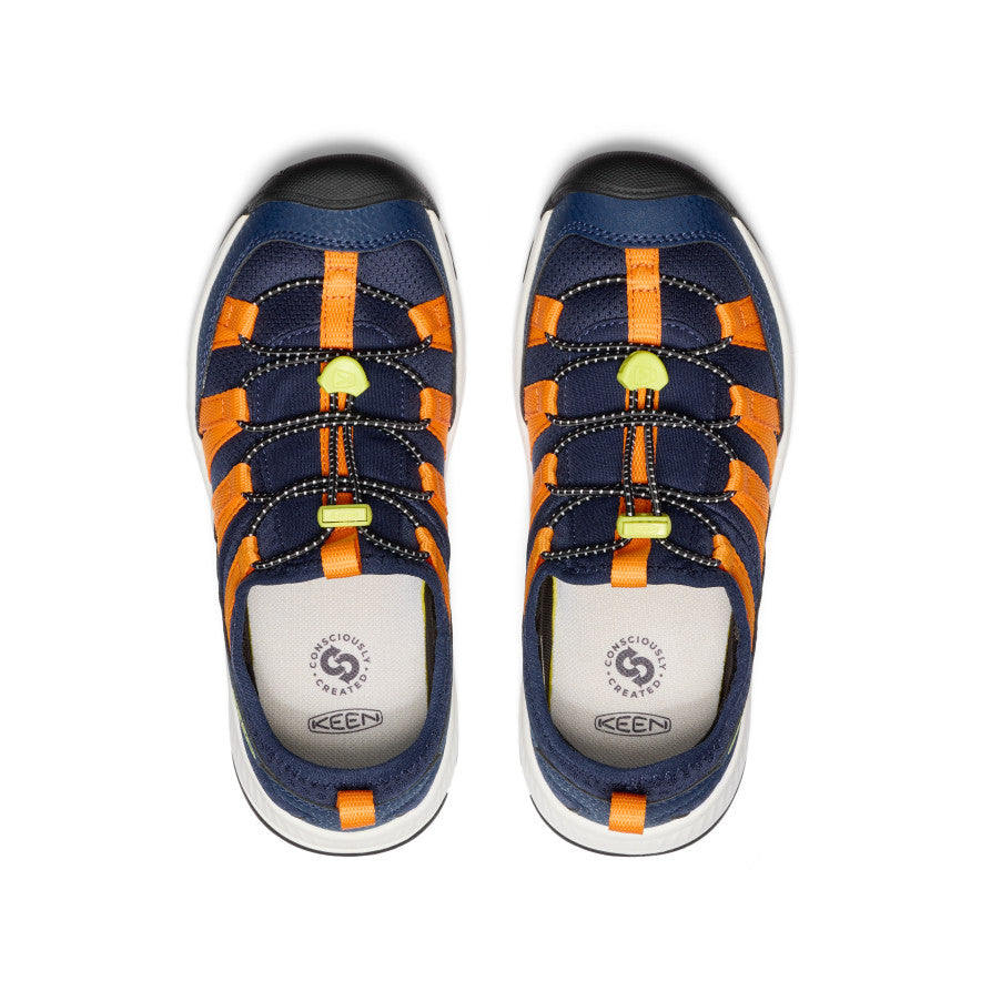 Kids' Motozoa Sneaker Naval Academy/Bright Marigold - Image alt 4