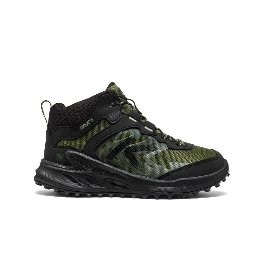 Kids' Zionic Waterproof Boot Black/Bronze Green - Image 1