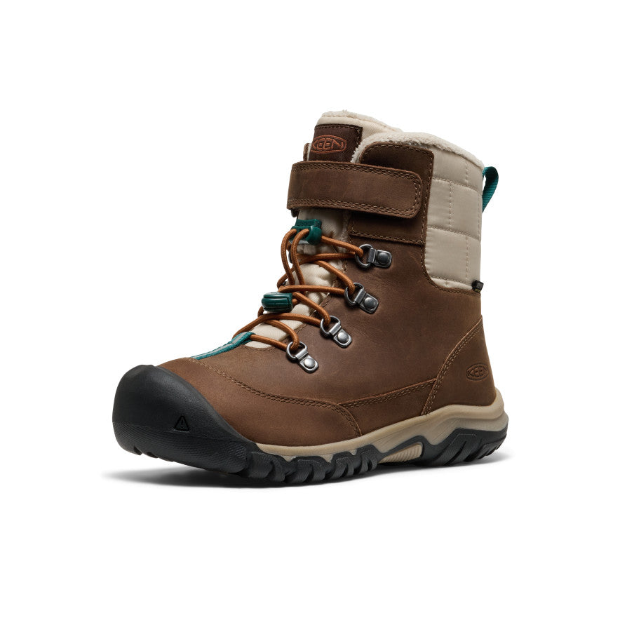 Kids' Kanibou Waterproof Winter Boot Dark Earth/Roasted Pecan - Image 3