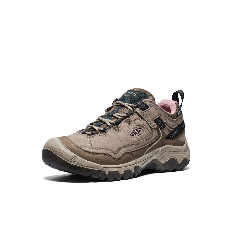 Women's Targhee IV Waterproof Hiking Shoe Brindle/Nostalgia Rose - Image 3
