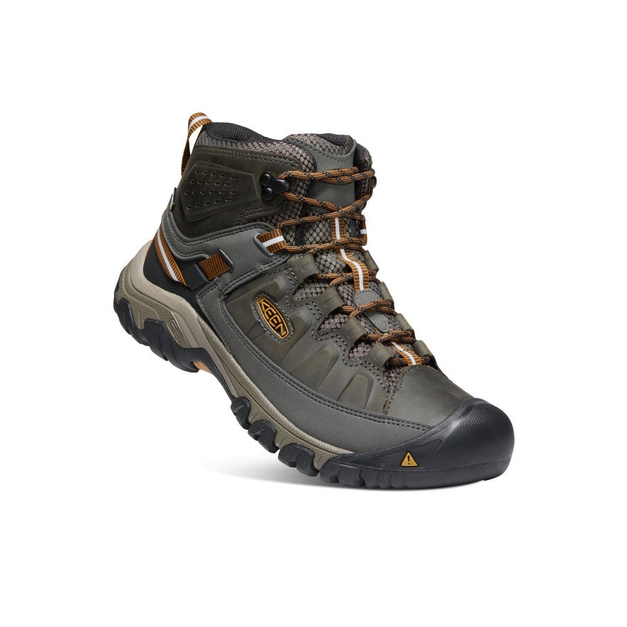 Men's Targhee III Waterproof Mid Hiking Boot Black Olive/Golden Brown - Image 3