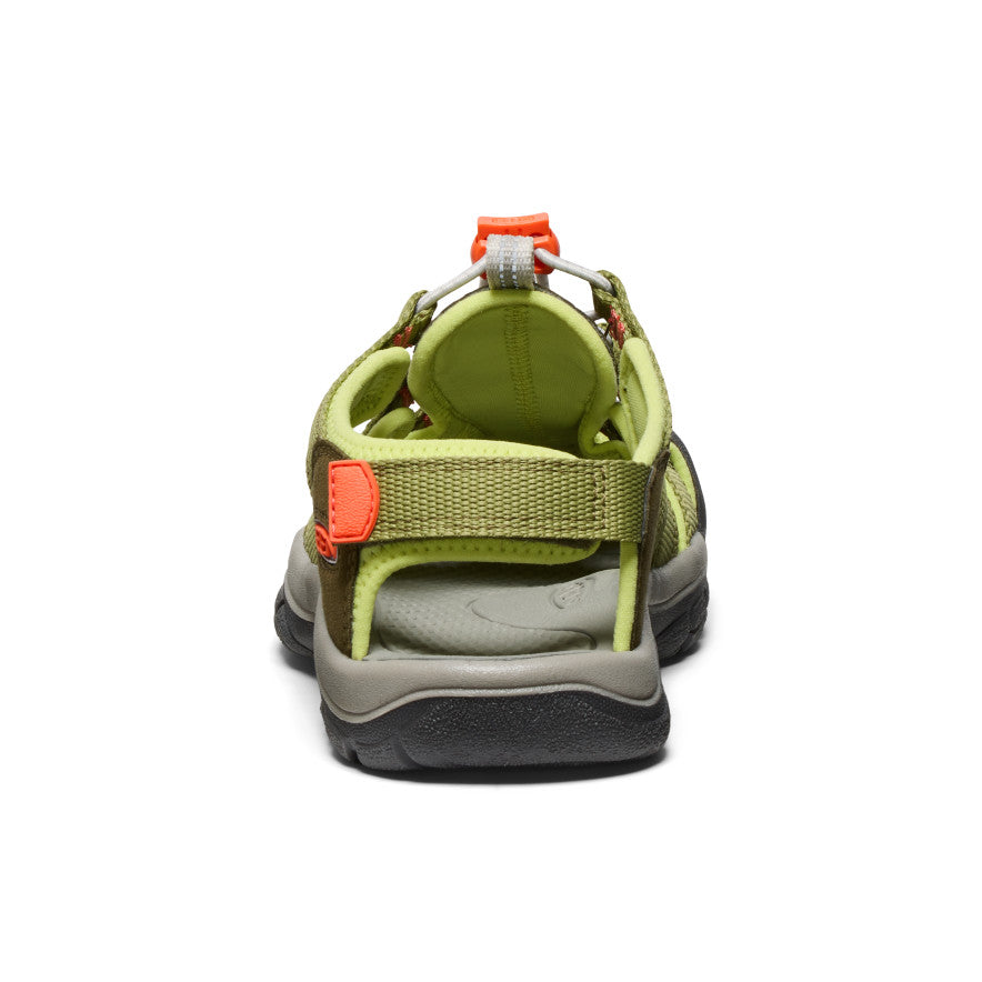 Kids' Newport Boundless Sandal Dark Olive/Scarlet Ibis