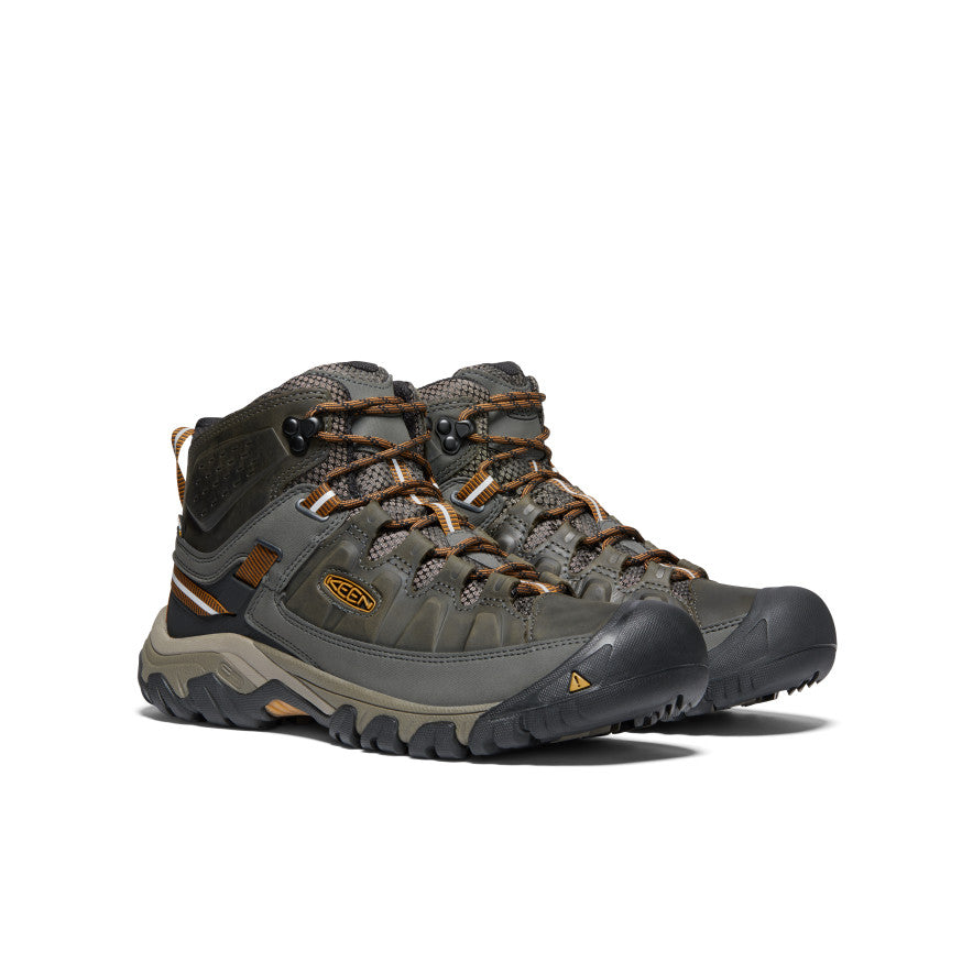 Men's Targhee III Waterproof Mid Hiking Boot Black Olive/Golden Brown - Image 2