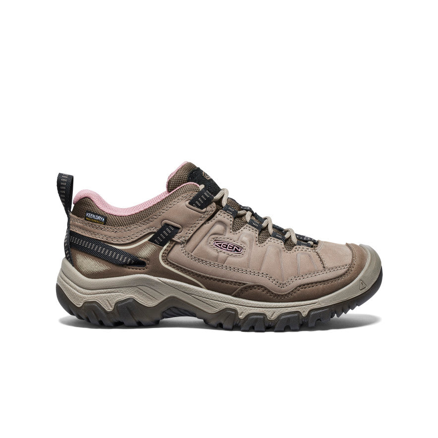 Women's Targhee IV Waterproof Hiking Shoe Brindle/Nostalgia Rose - Image 1
