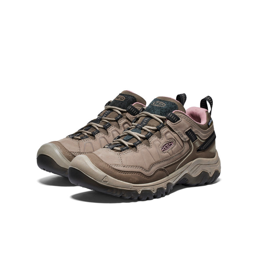 Women's Targhee IV Waterproof Hiking Shoe Brindle/Nostalgia Rose - Image 2