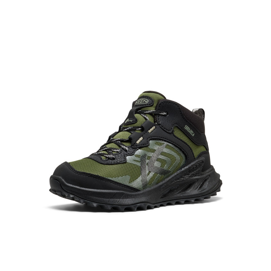 Kids' Zionic Waterproof Boot Black/Bronze Green - Image 3