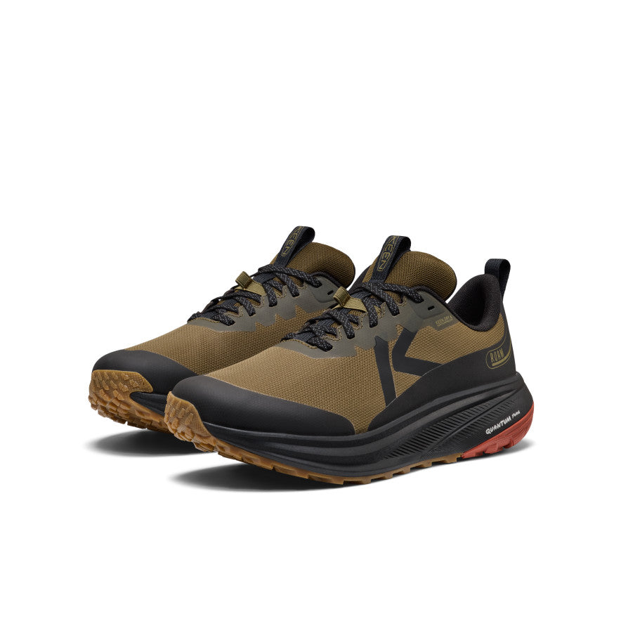 Men's Roam Waterproof Trail Running Shoe Dark Olive/Burnt Brick - Image 2
