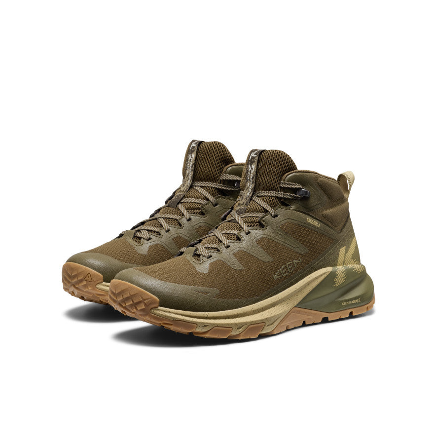 Men's Targhee Apex Waterproof Hiking Boot Dark Olive/Khaki - Image alt 2