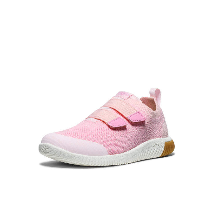 Kids' KNX Knit Double Strap Sneaker Pink-A-Boo/Moonlite Mauve - Image alt 3