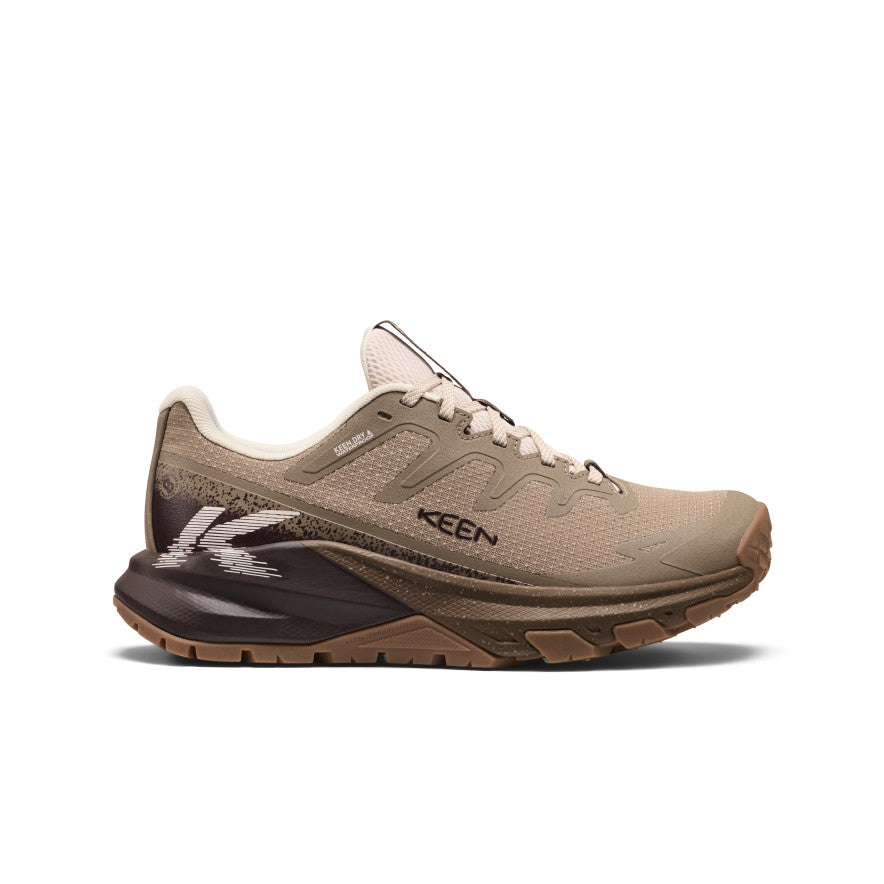 Women's Targhee Apex Waterproof Hiking Shoe Brindle/Peach Blush - Image alt 1