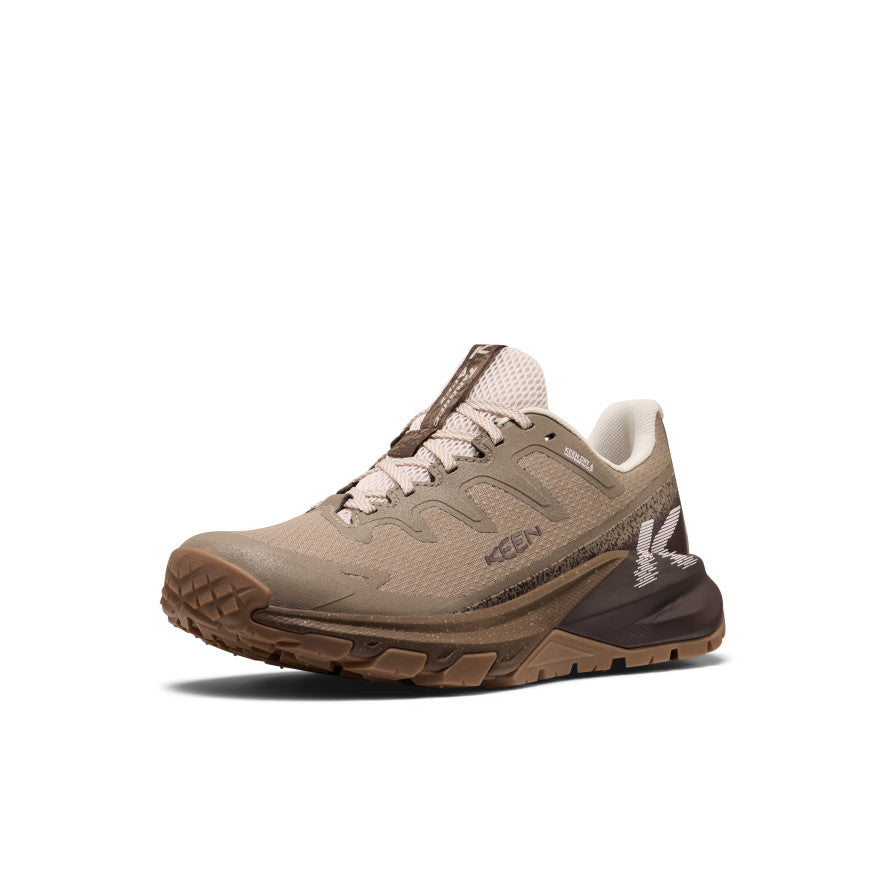 Women's Targhee Apex Waterproof Hiking Shoe Brindle/Peach Blush - Image alt 3