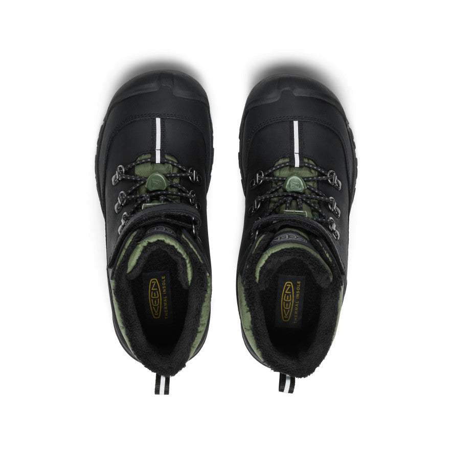 Kids' Kanibou Waterproof Winter Boot Black/Bronze Green - Image alt 4
