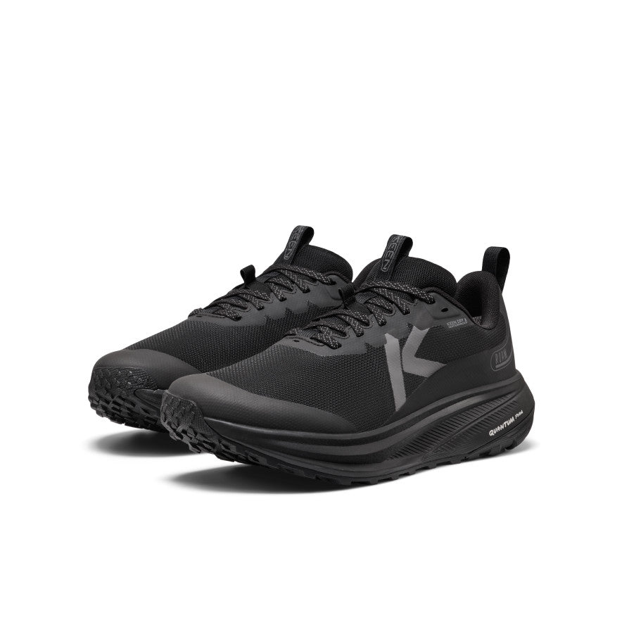 Men's Roam Waterproof Trail Running Shoe Black/Black - Image alt 2