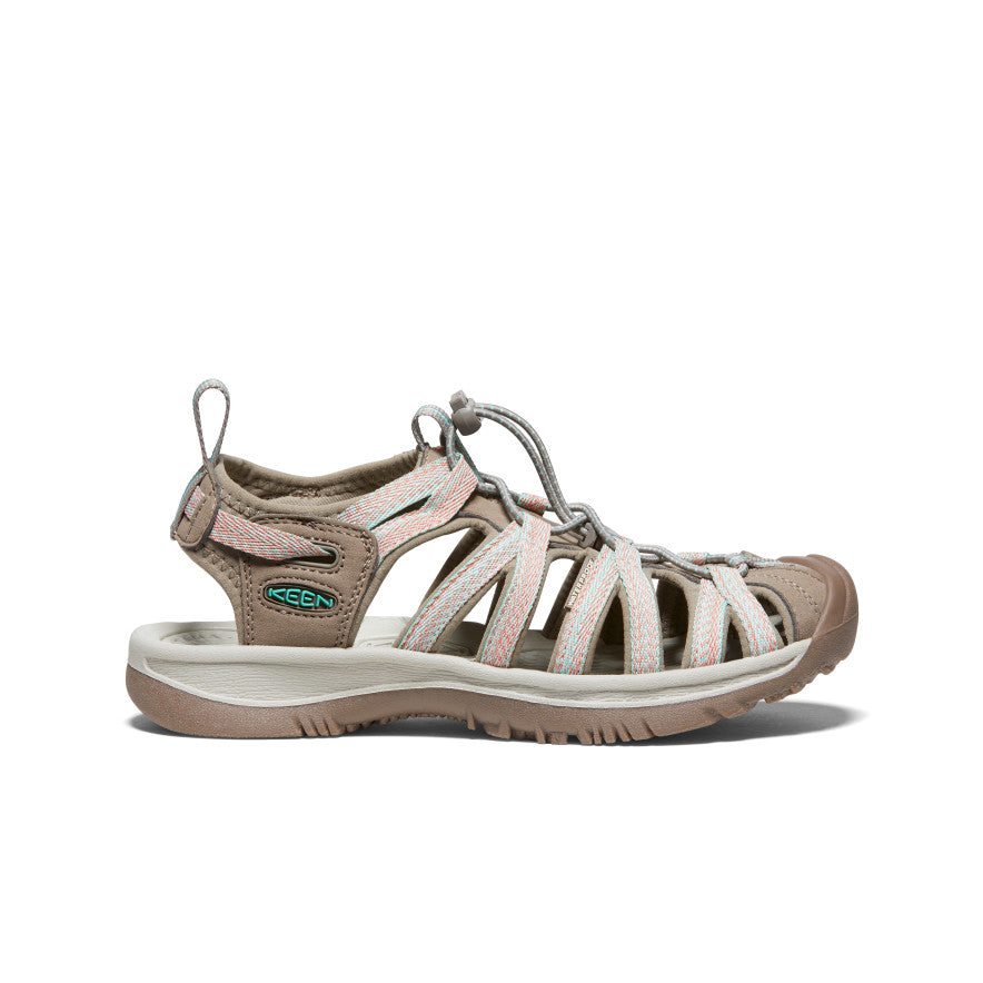 Women's Whisper Sandal Taupe/Coral - Image alt 1