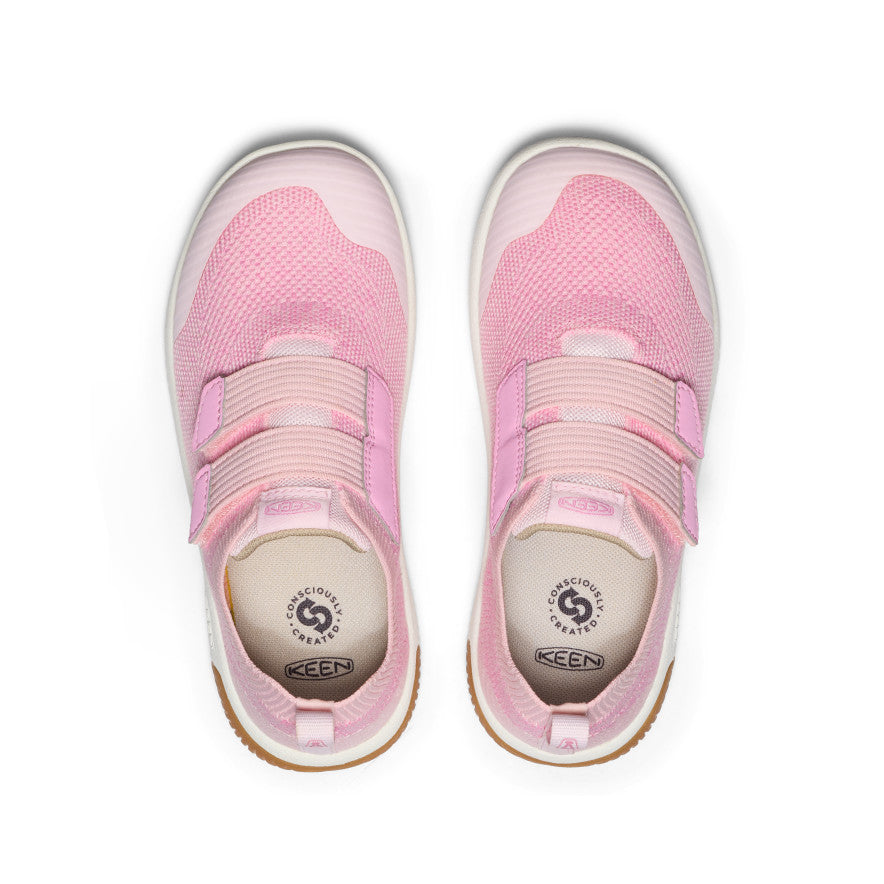 Kids' KNX Knit Double Strap Sneaker Pink-A-Boo/Moonlite Mauve - Image alt 4