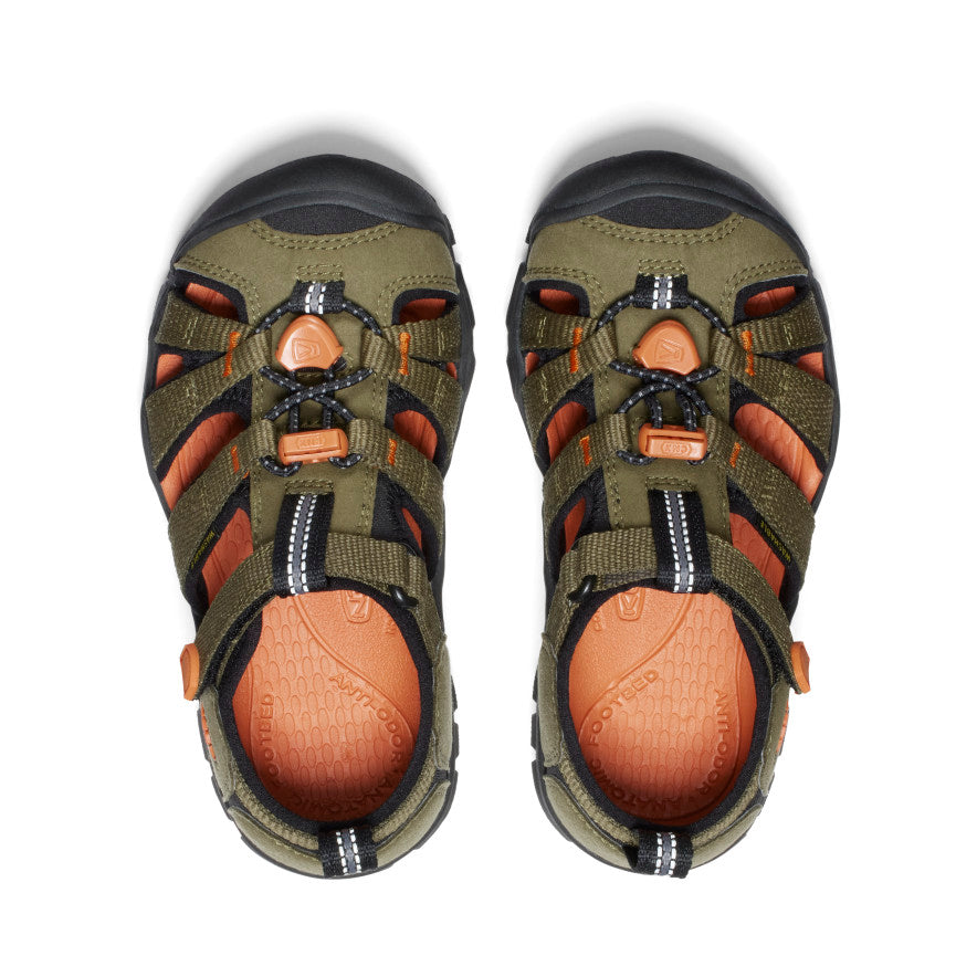 Kids' Seacamp II CNX Sandal Dark Olive/Gold Flame - Image 4