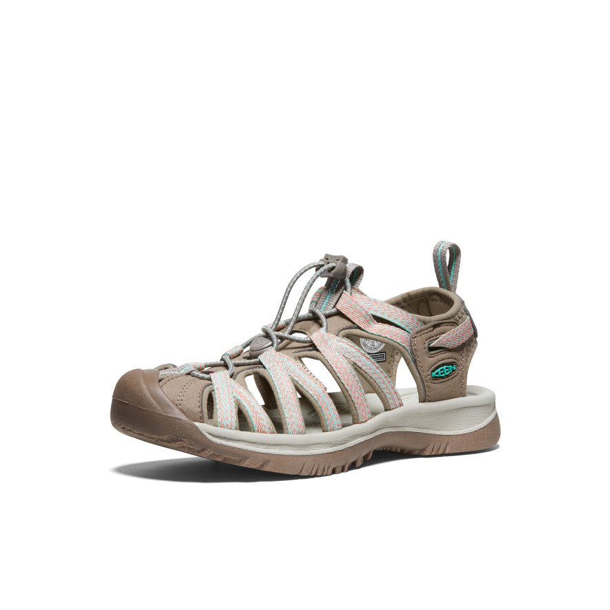 Women's Whisper Sandal Taupe/Coral - Image alt 3